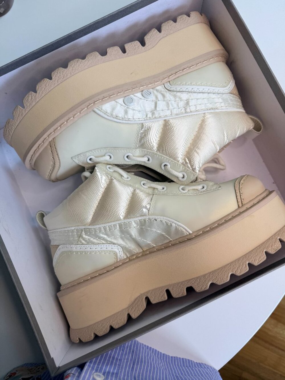 FENTY PUMA by Rihanna Sneaker Boot Zip Marshmallow Women’s 8.5 Rare 365775-02